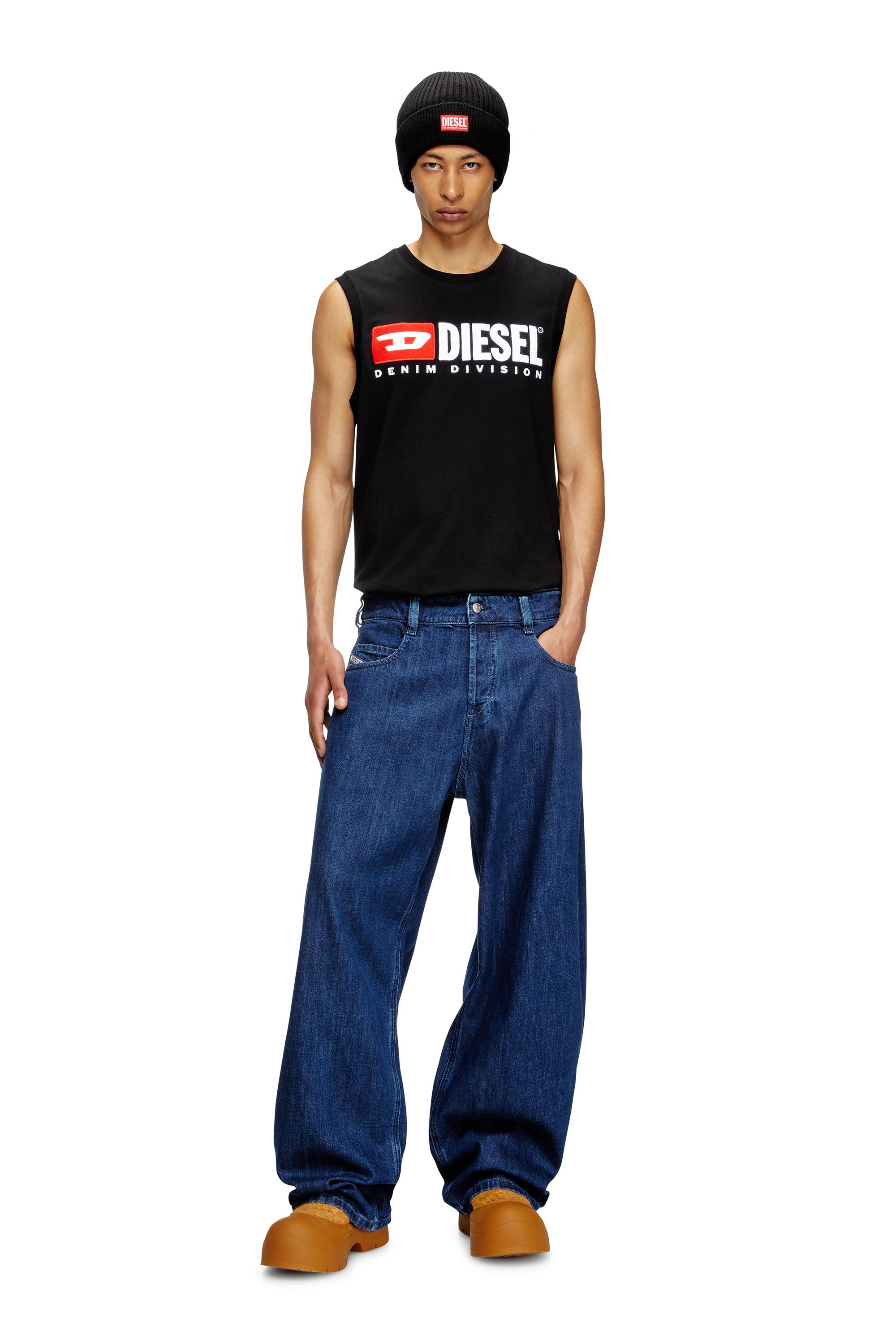 Diesel - Unisex's Relaxed Jeans 1997 D-Enim 0DBDX, Dark Blue - 2